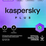 Kaspersky Plus 2-year 3-Device Internet Security License KL10429DCDS - ESD